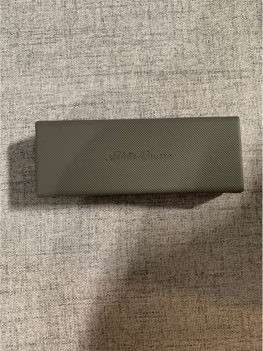 Eddie Bauer gray foldable eyeglasses case